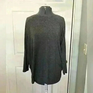 CHAMPION dark off shoulder keyhole back workout top women XL